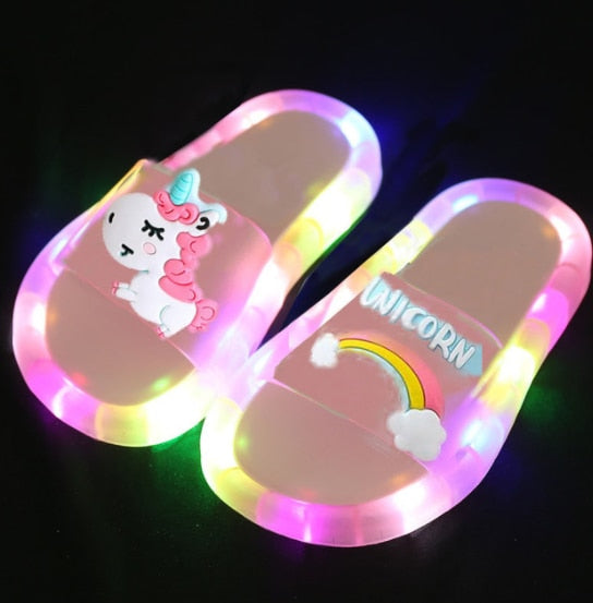 Children‘s Cartoon Lighted Slippers