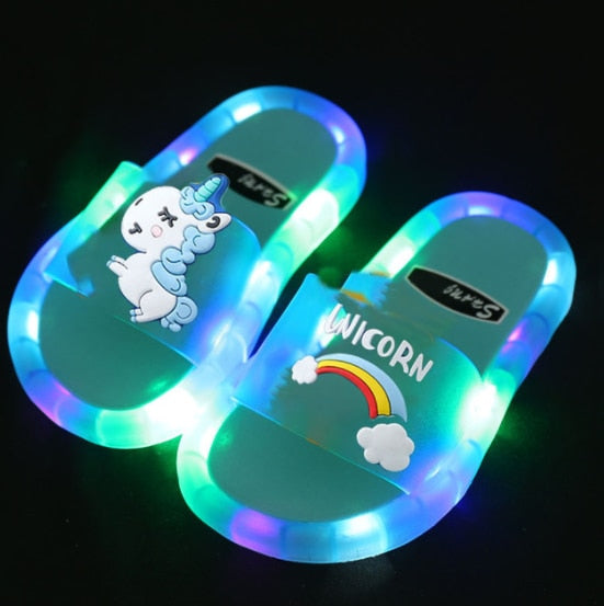 Children‘s Cartoon Lighted Slippers