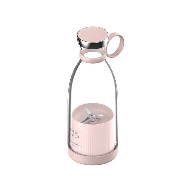 Pink portable blender