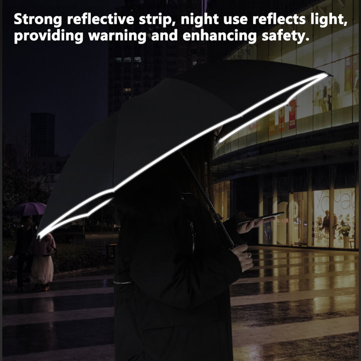 Fully Automatic Reverse Folding Umbrella With LED Flashlight