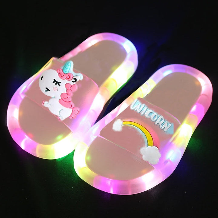 Children‘s Cartoon Lighted Slippers