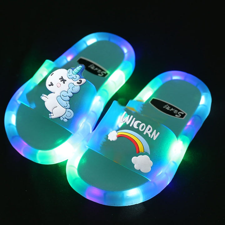 Children‘s Cartoon Lighted Slippers