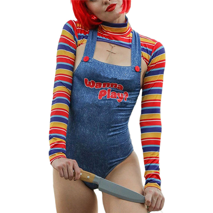 Bodysuit Killer Doll Costume Set